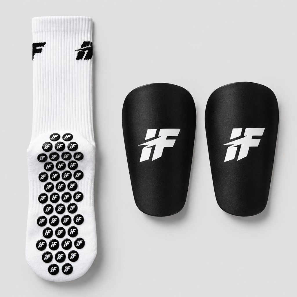 Kit de Partido — Grip Socks + Mini Canilleras
